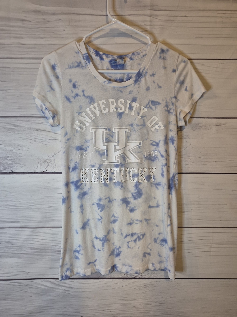University of Kentucky Tie-Dye Kids Tee in Light Blue